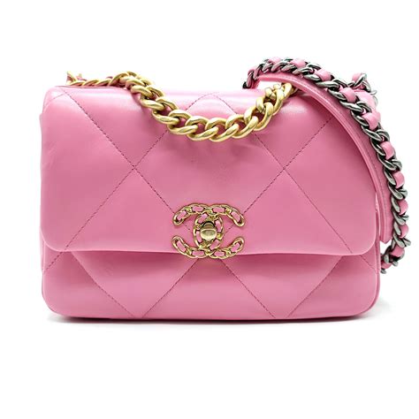 chanel 19 flap bag dark pink